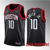 Men's Houston Rockets #10 Jabari Smith Jr. Black 2023 Statement Edition Stitched Basketball Jersey Dzhi ,baseball caps,new era cap wholesale,wholesale hats